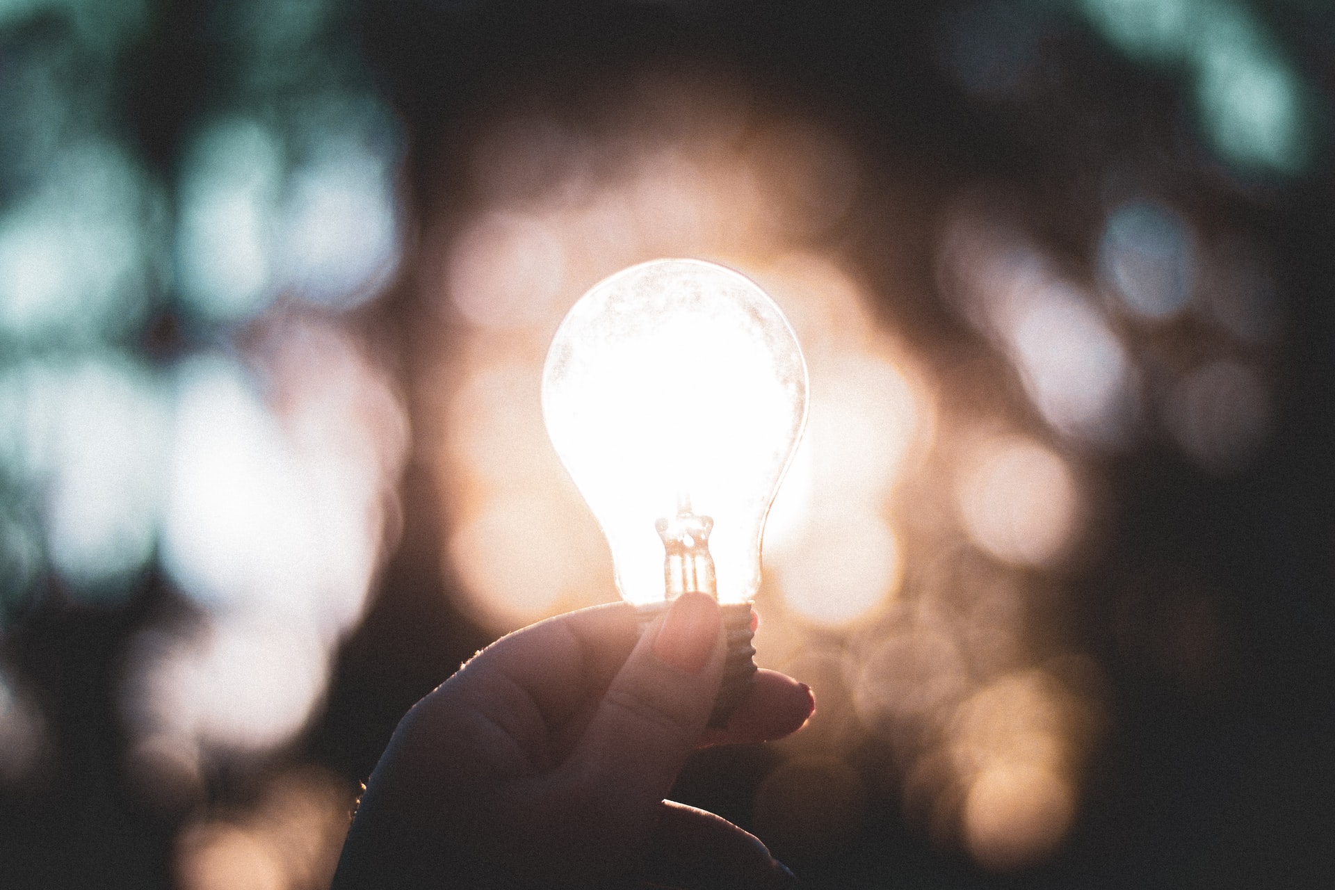 Lightbulb in the dark
